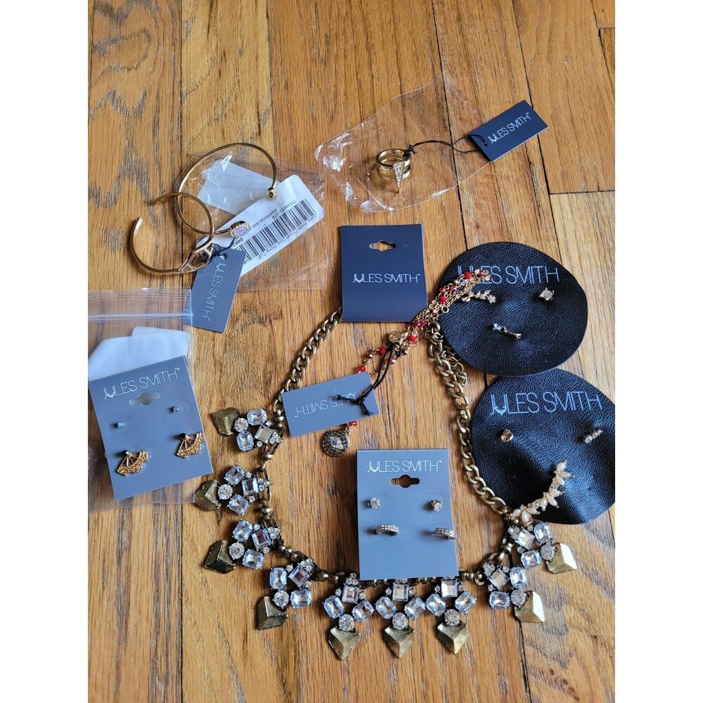 Jules Smith Jewelry Lot Of 9 Assorted Styles Bracelets, Earrings, And More